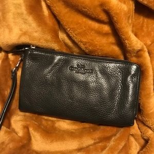 Black Coach wristlet